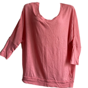 Old Navy 3/4 sleeve top salmon colour size small